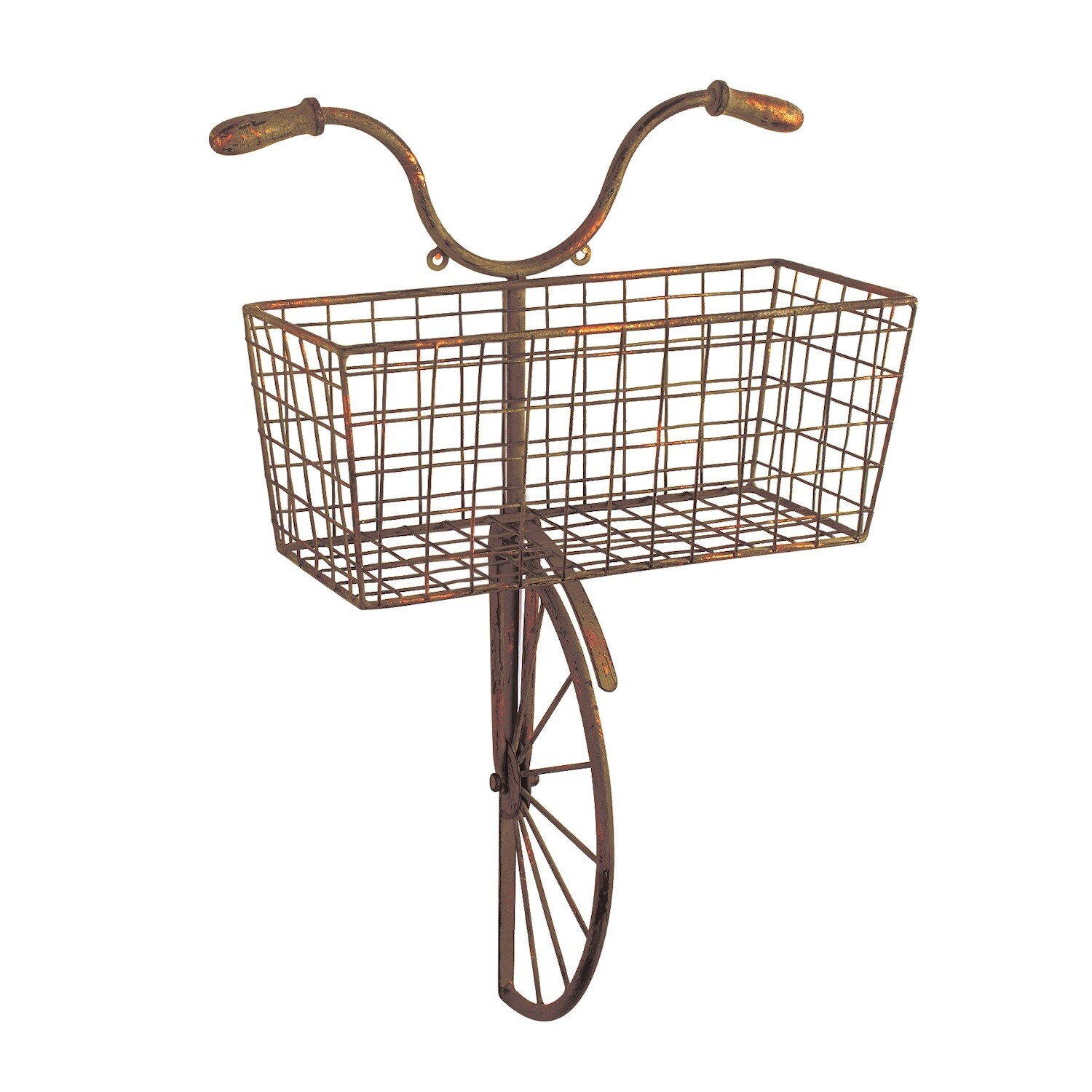 Shop Iron Bicycle Wall Decor Basket For Storage Magazine Rack