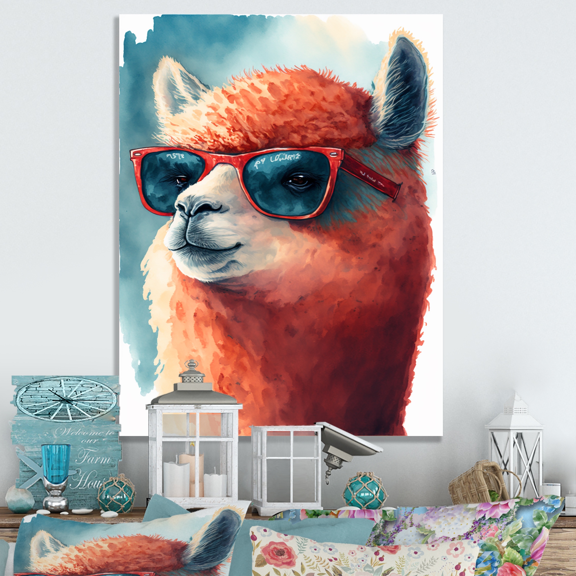 Llama deals wall art