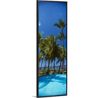 Shop "Palm trees near a swimming pool Maui Hawaii" Black ...
