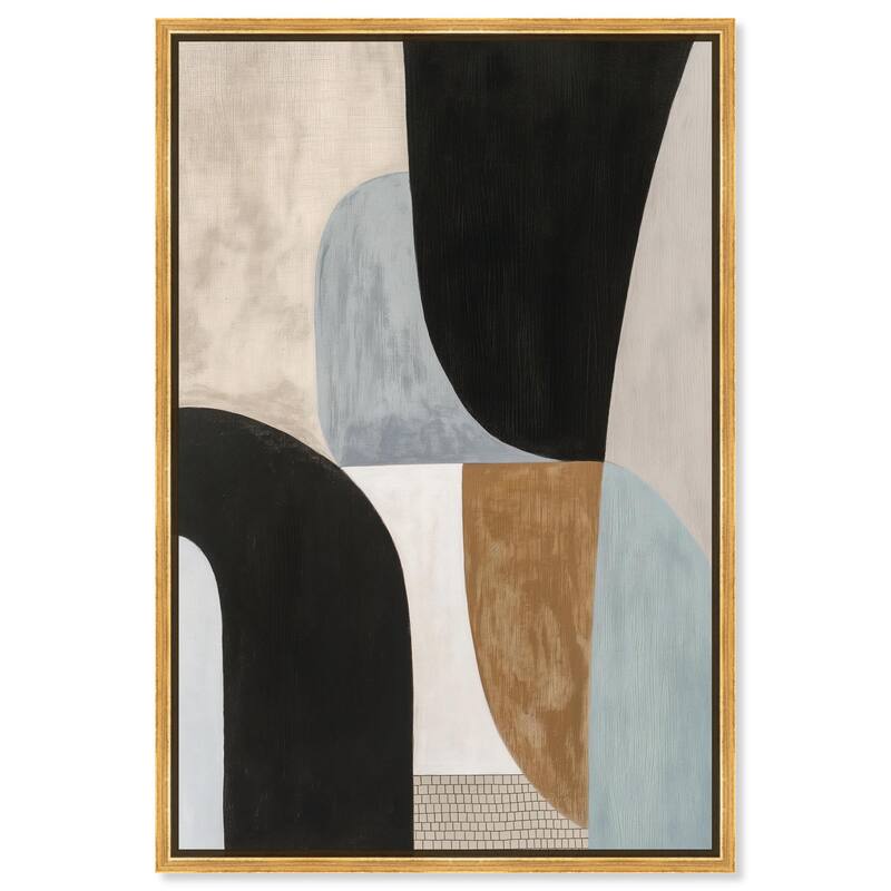 Interlocking Segments I Canvas by Art Remedy - 10" x 15" - Gold