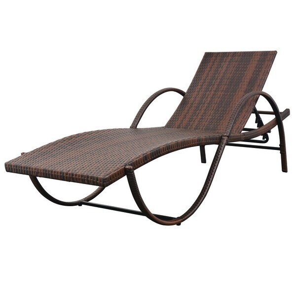Homebase rattan best sale sun lounger