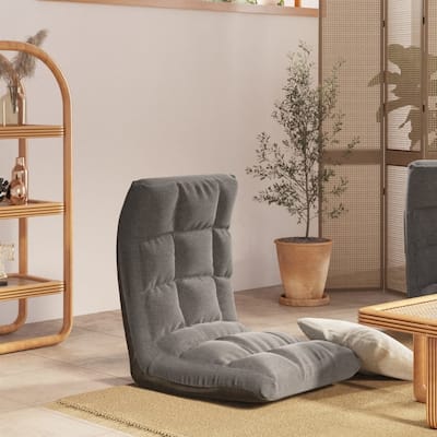 vidaXL Floor Chair Lounge Chair Chaise Lounge Folding Floor Lounger Fabric