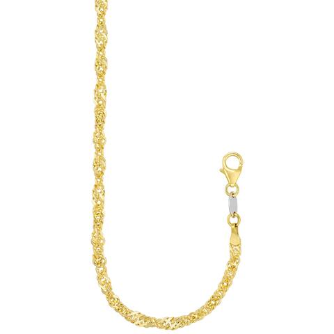 Forever Last 10 K Gold Bonded over Silver 20" Chain Necklace