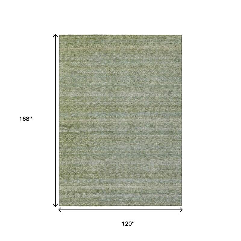 HomeRoots Striped Transitional Rectangle Outdoor Rug