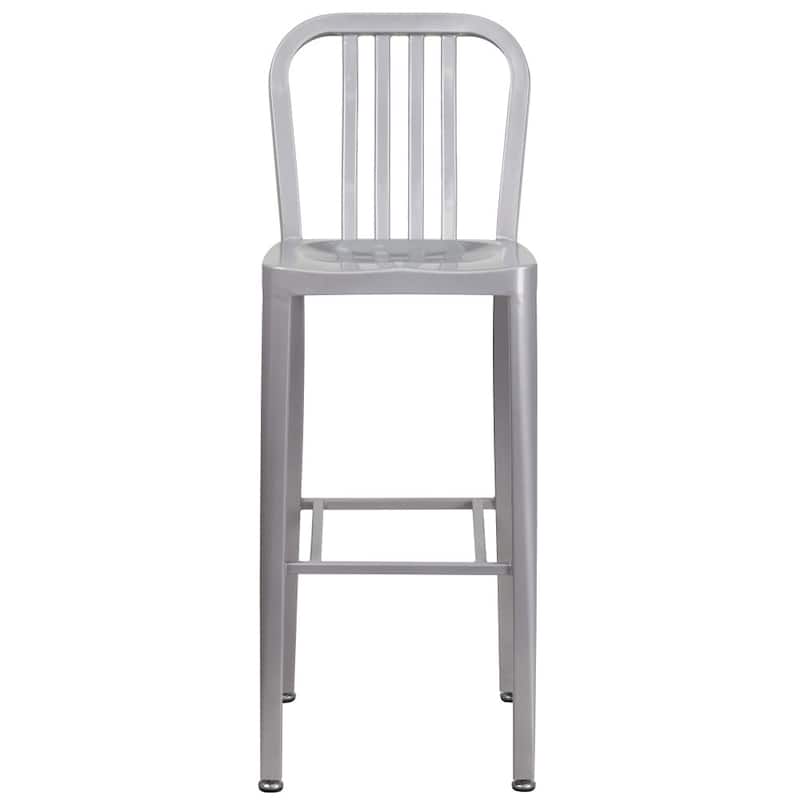 Indoor/Outdoor Commercial Grade Metal Modern Barstools (Set of 2)