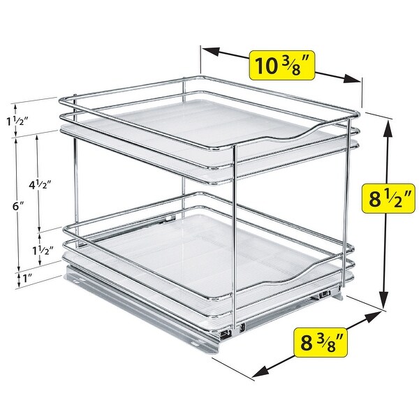 LYNK PROFESSIONAL® Pull Out Spice Rack Organizer for Cabinet - 8-1
