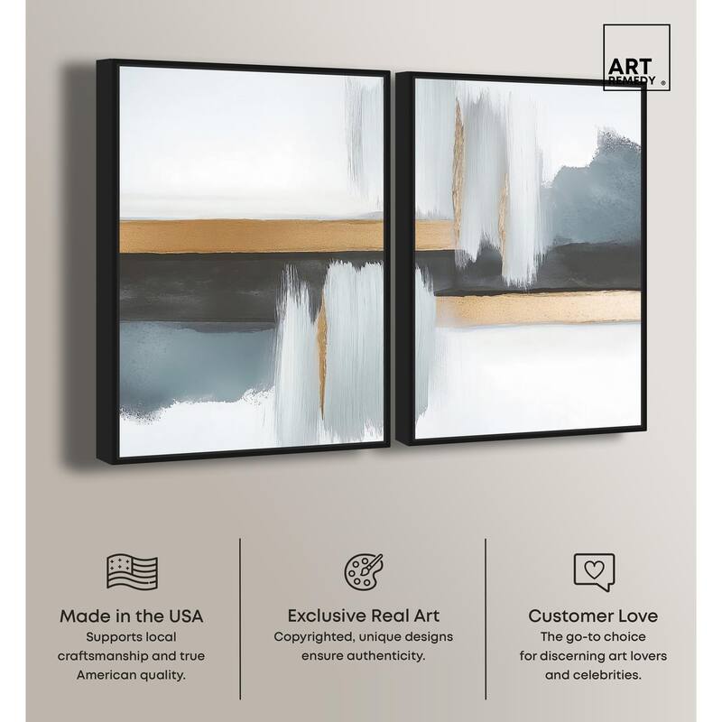 Azure Horizon II Canvas Set of 2 by Art Remedy