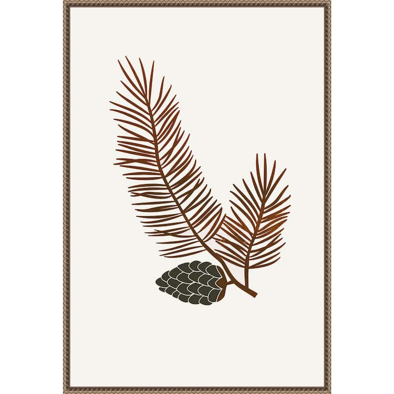 Pine by Kubistika Framed Canvas Wall Art Print