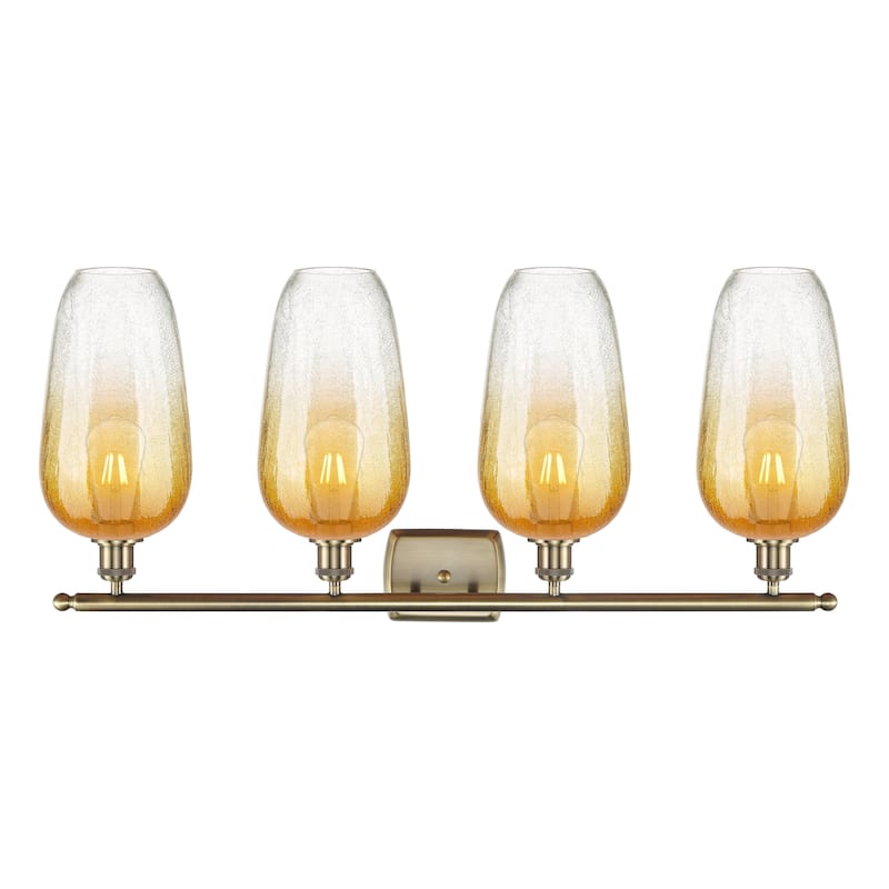 Innovations Lighting Endless Possibilities Ballston - Brookhaven Flute - 4 Light 37" Bath Vanity Light