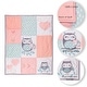 preview thumbnail 4 of 7, Lambs & Ivy Sweet Owl Dreams Pink Heart Nursery 5-Piece Baby Crib Bedding Set