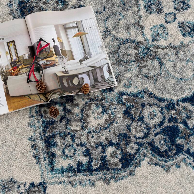 Hauteloom Istanbul Collection Vintage Oriental Traditional Medallion Area Rug