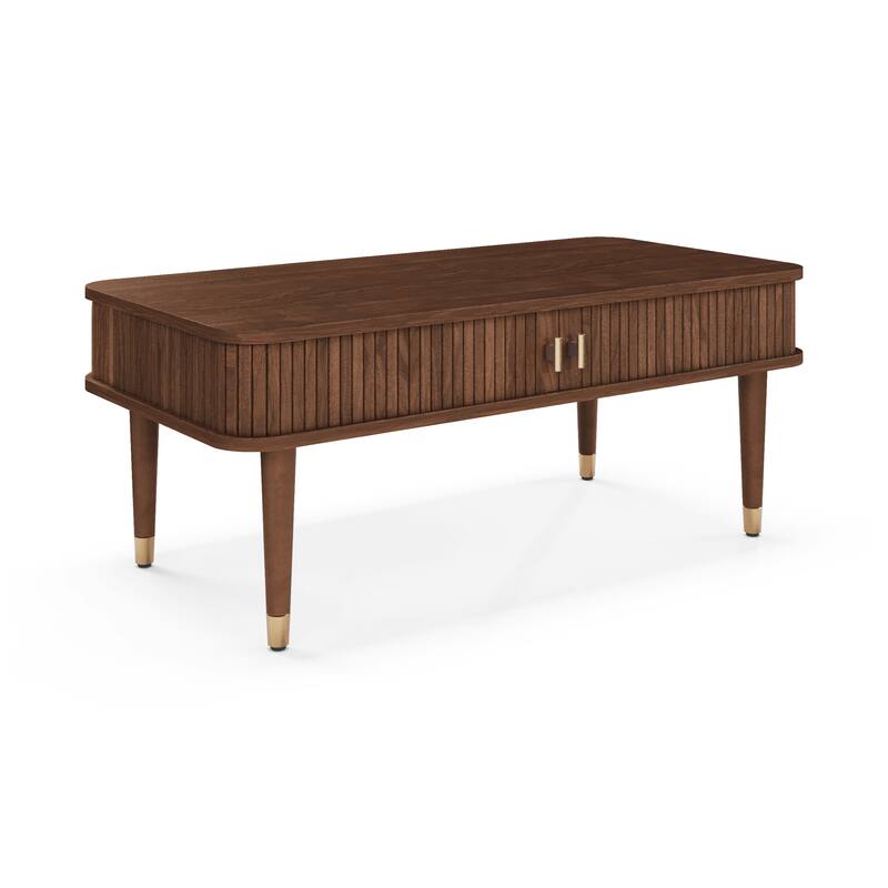 Studio London Murray American Walnut Coffee Table with Storage Wooden