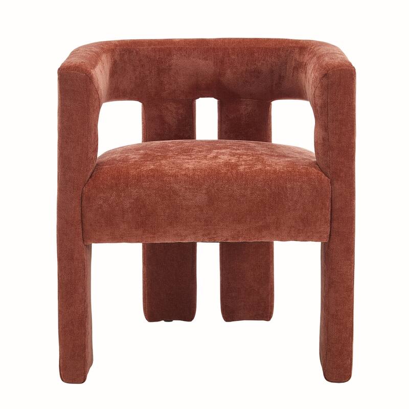 2PCS Barrel Chenille Side Chair