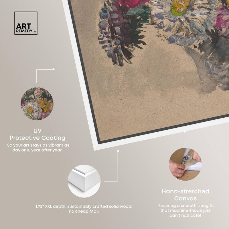 Basket of Flowers Canvas by Art Remedy