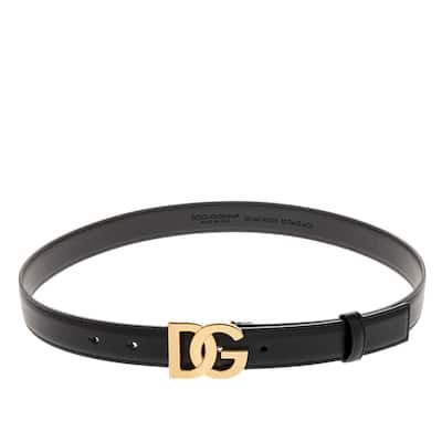 Dolce & Gabbana Logo Leather Belt