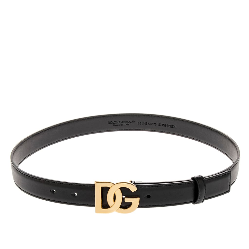 Dolce & Gabbana Logo Leather Belt