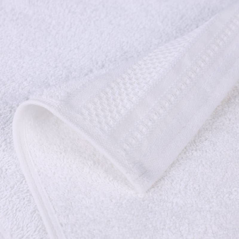 Superior Honeycomb Textured Border Cotton Medium Weight 12 Piece Towel Set