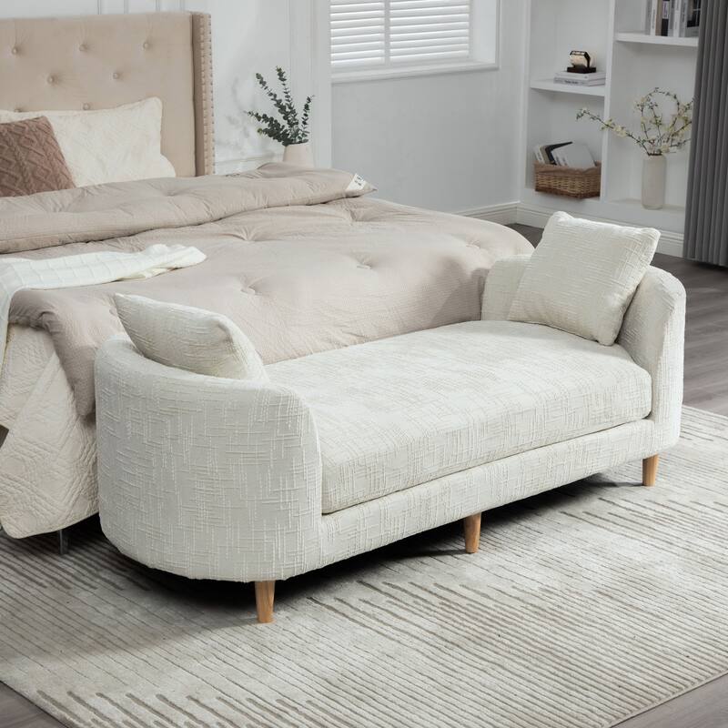 83.1" W Modern Upholstered Lounge Chair,Oversized Sofa Chair with Pillow and Armrests