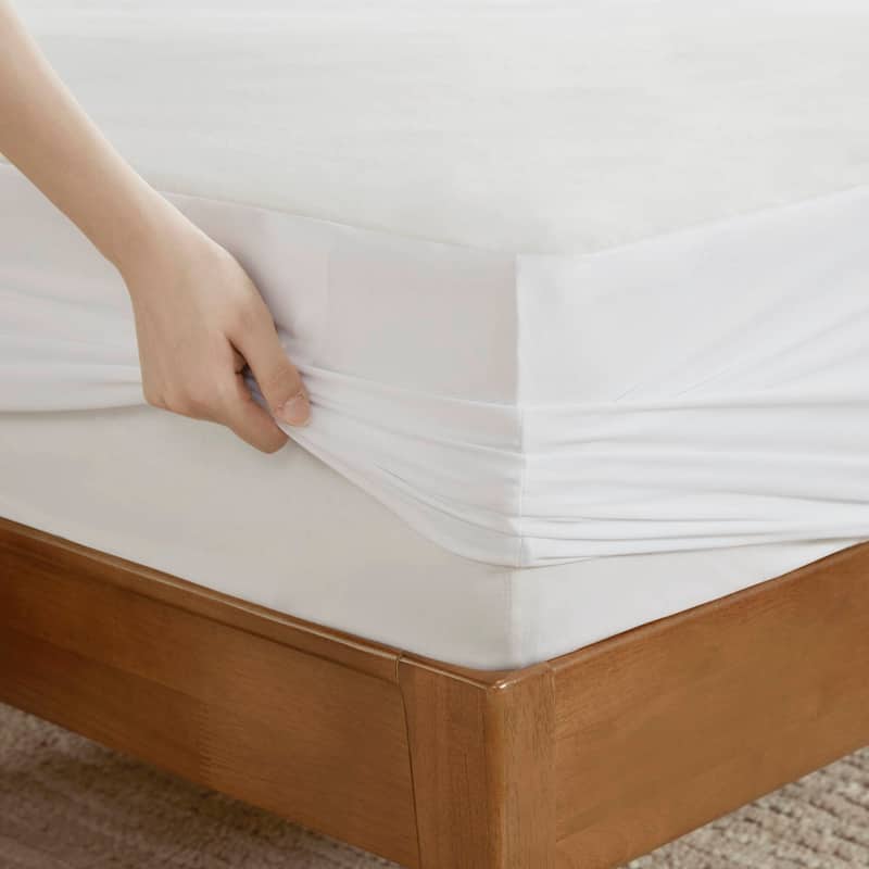 1-Piece Queen Heated Mattress Pad,White