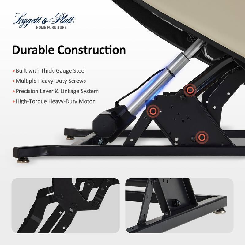 MCombo Heavy Duty Lift Chair for Elderly, Extra Wide Dual Motor Power Lift Recliner 450lbs