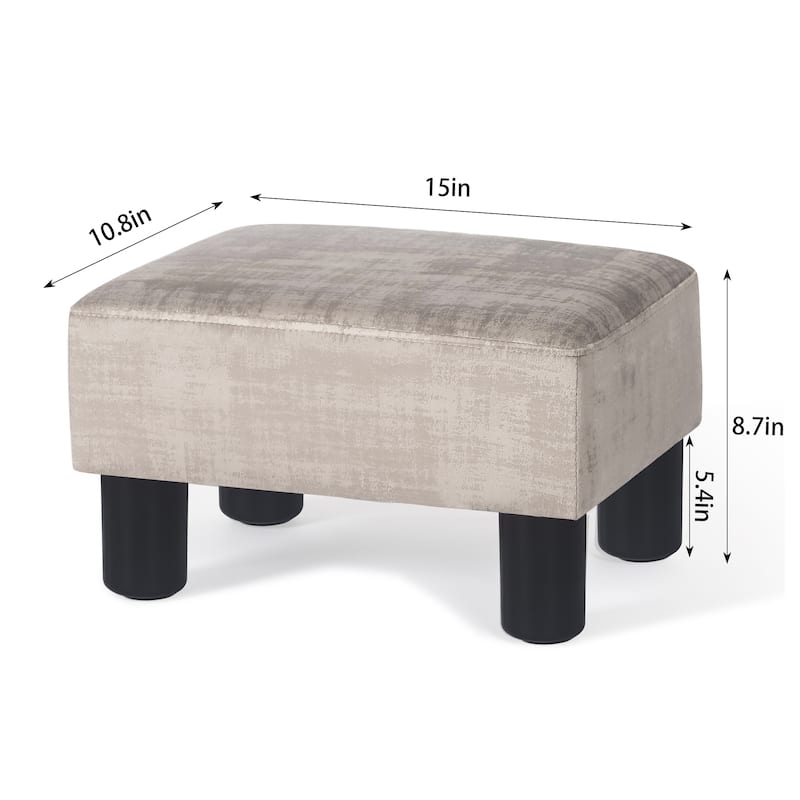 Adeco 15" Ottoman Footstool