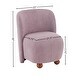 preview thumbnail 18 of 18, Christopher Knight Home - Eliana Modern Teddy Fabric Accent Chair with Curved Backrest and Legs