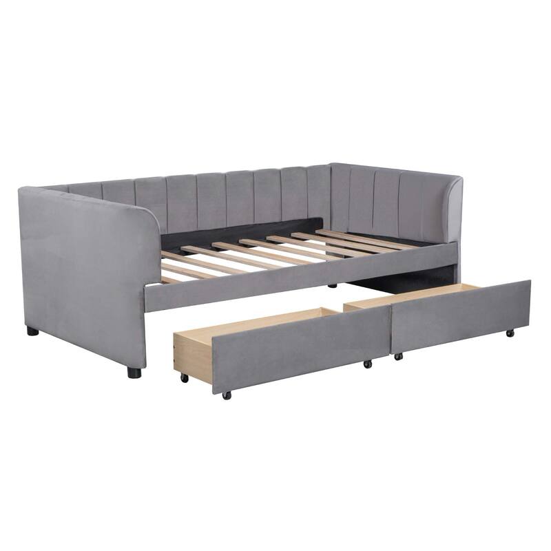 Twin Size Daybed with Ergonomic Design Backrest