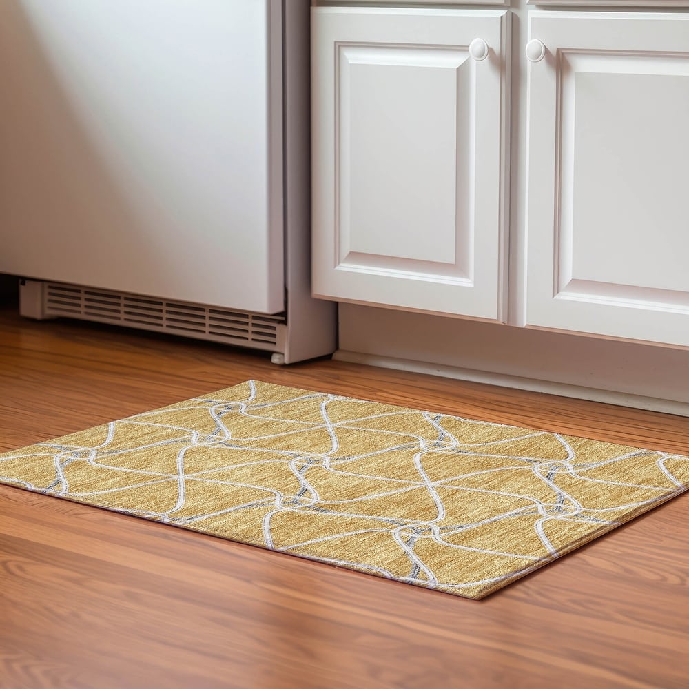 Premium Washable Super Soft Contemporary Geo Mayfield Rug