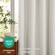 preview thumbnail 4 of 28, Deconovo Linen Blackout Curtains Grommet Drapes for Living Room 2 Panels