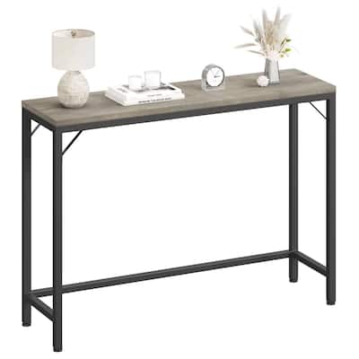 Industrial Narrow Sofa Table for Living Room