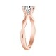 preview thumbnail 10 of 13, Auriya 14k Gold Twisted 1ctw Solitaire Moissanite Engagement Ring