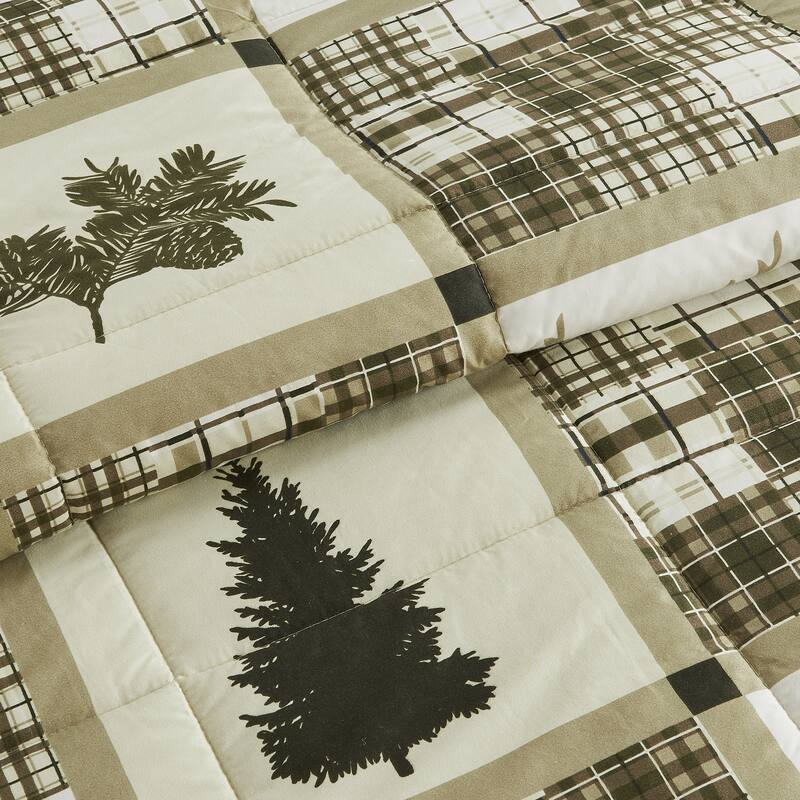 Linery & Co. All-Season Printed Down Alternative Comforter Set