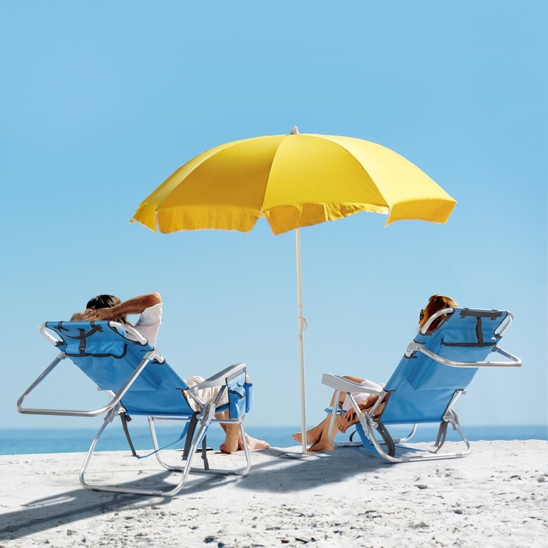 Outdoor Single Reclining Beach Chair