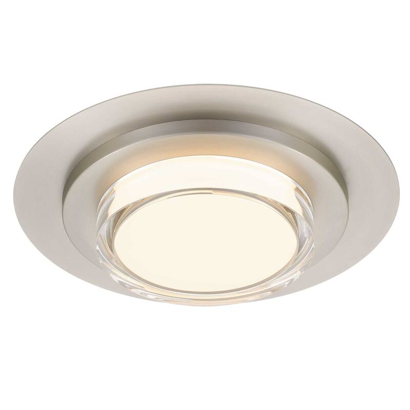 16 inch Square Chrome Integrated LED Flush Mount