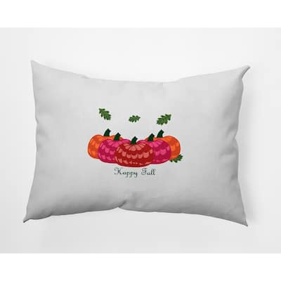 Happy Fall Pumpkins Accent Pillow