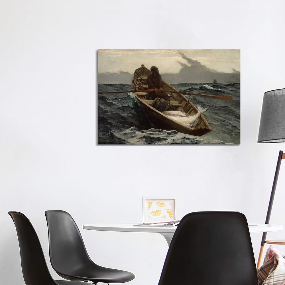 iCanvas "The Fog Warning" by Winslow Homer Canvas Print