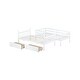 preview thumbnail 18 of 18, Twin Over Twin Rubber Wood Bunk Bed with 2 Drawers,Convertible into 2 Full Beds,Ladder and Safety Guardrails