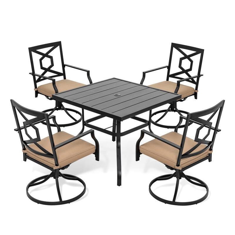 Outdoor Set With Swivel Chairs