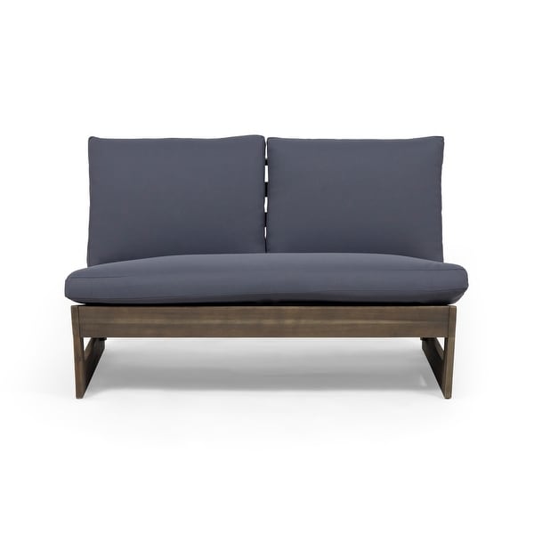 Sherwood Outdoor Acacia Wood Loveseat by Christopher Knight Home