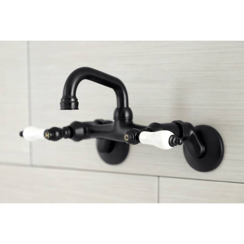 Kingston Brass Two-Handle Wall Mount Bar Faucet