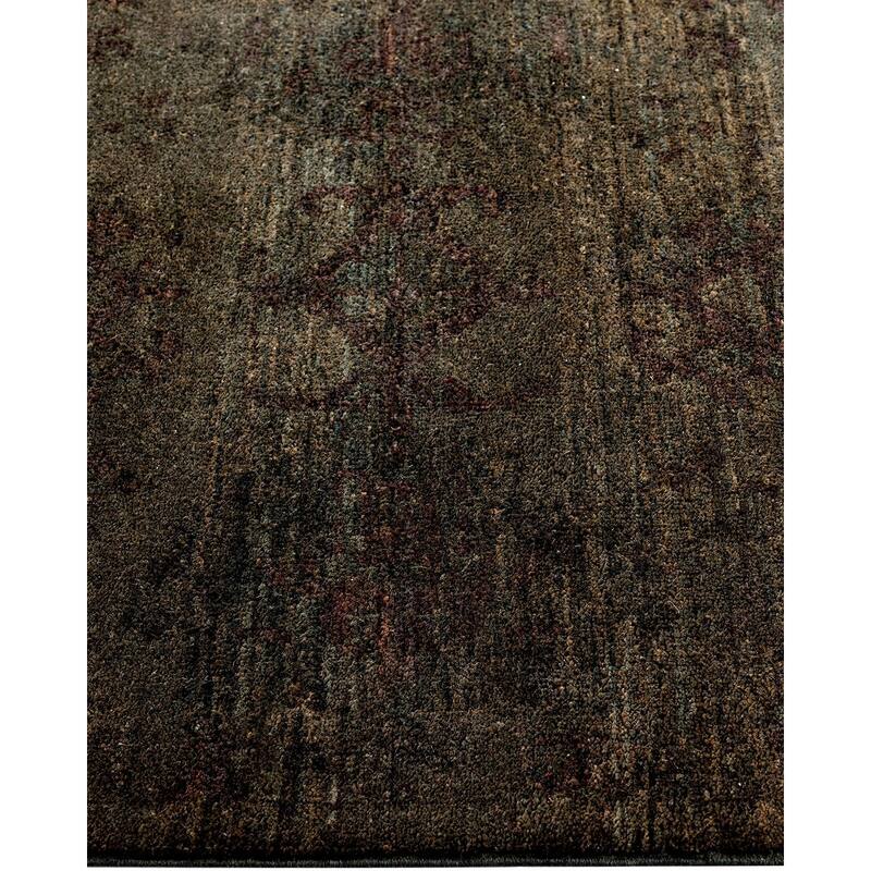 Vibrance One-of-a-Kind Hand-Knotted Runner Rug - Brown, 2' 8" x 4' 4" - 2' 8" x 4' 4"