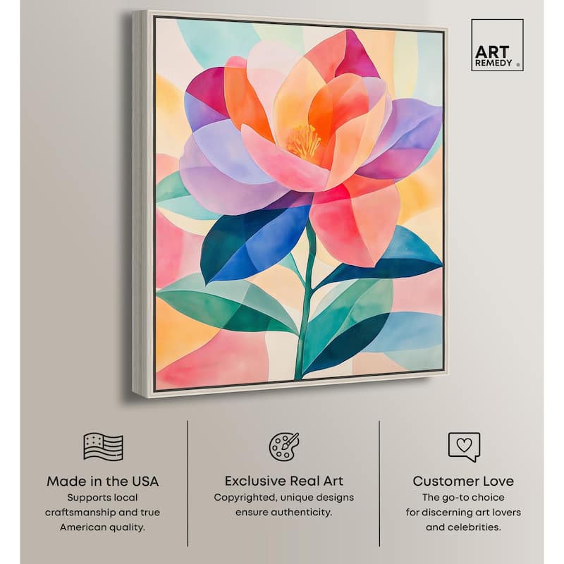 Ail Geofloral II Canvas by Art Remedy