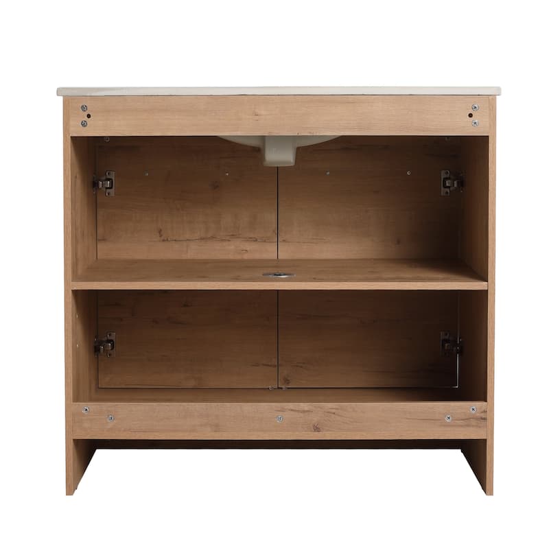 Kay Oak Natural Vanity Kit (Assembly Required)