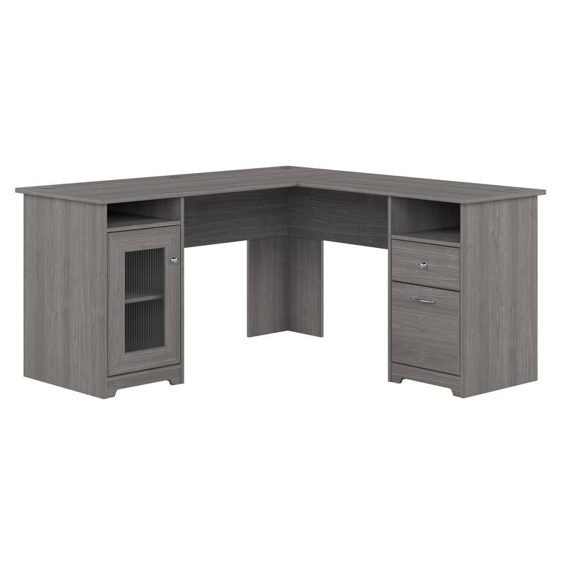 Cabot 60W L Shaped Computer Desk with Storage by Bush Furniture