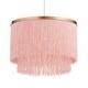 preview thumbnail 8 of 8, Esmee River of Goods Metal Hanging Pendant Light With Fringe Shade - 14" x 14" x 13.5/61.5"