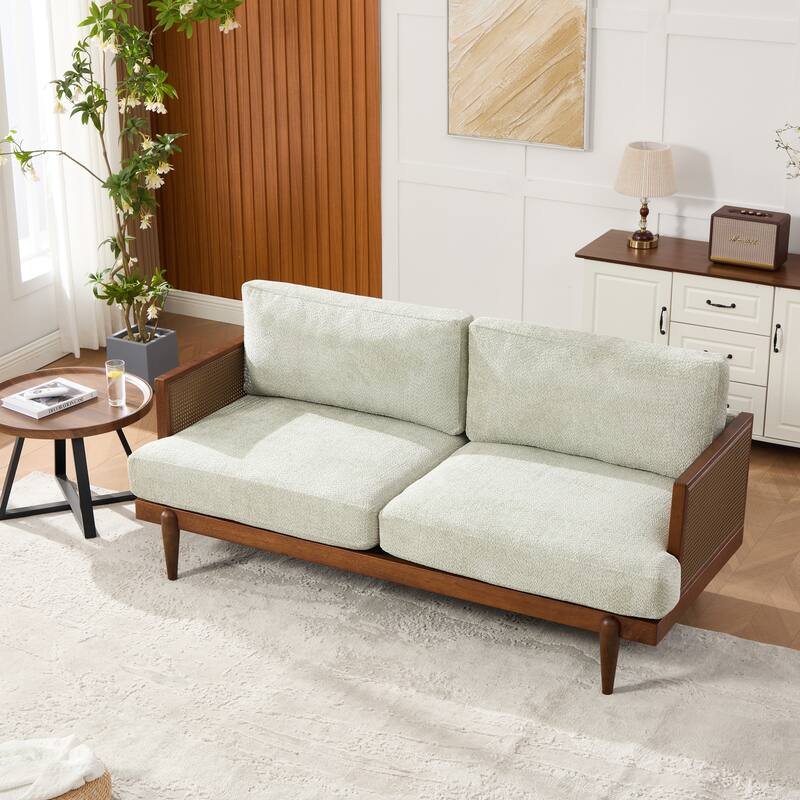 Christopher Knight Home - Lisa Fabric Arm 3-Seater Sofa