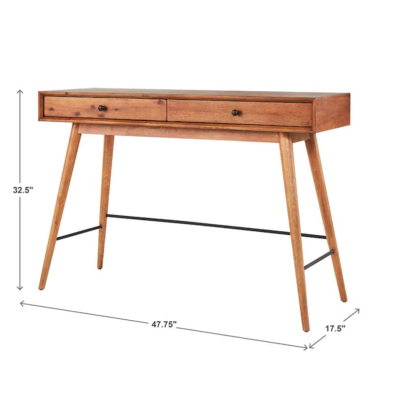 Aksel Wood 2-Drawer Sofa Table TV Stand by iNSPIRE Q Modern
