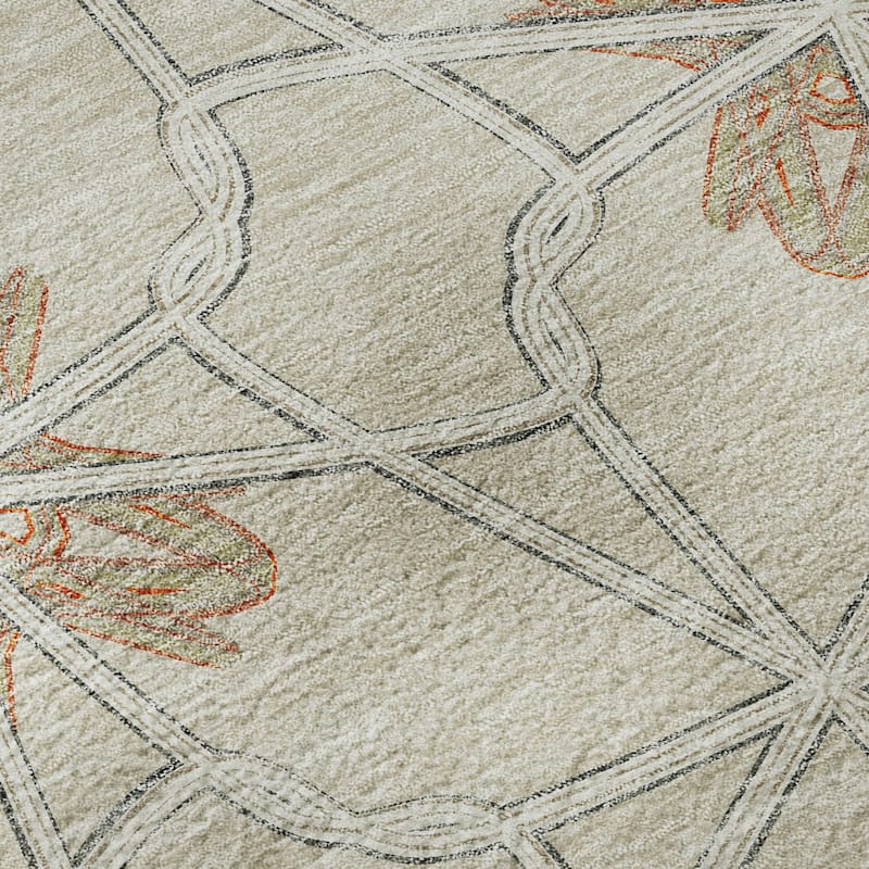Premium Washable Super Soft Contemporary Tangle Mayfield Rug