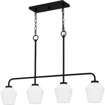 Nielson 4-Light Matte Black Island Light