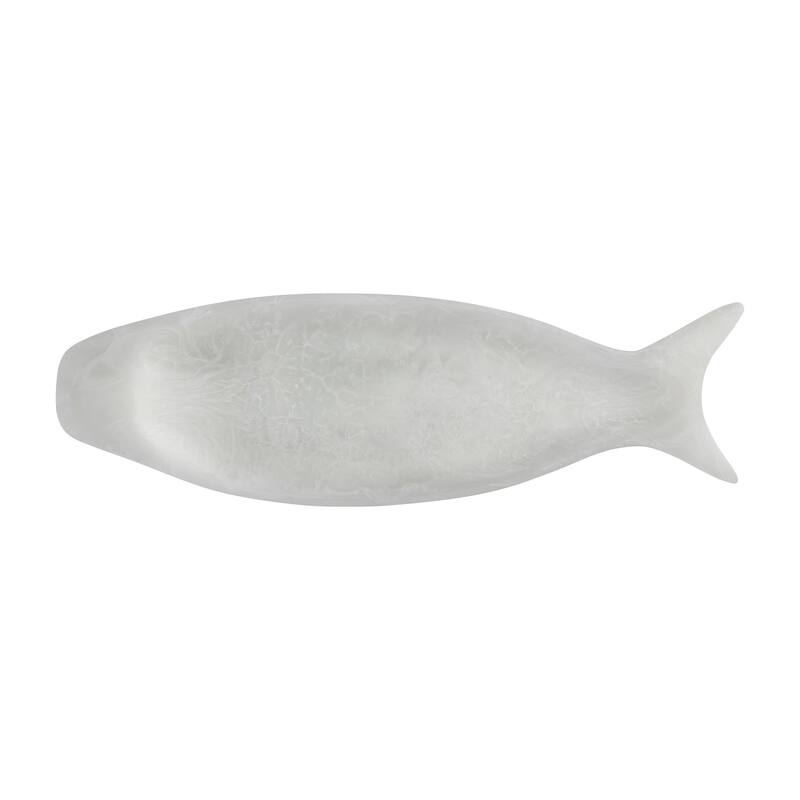 Fish Platter Set Of 2 White